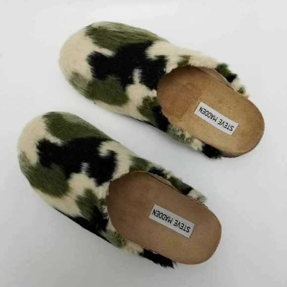 Steve Madden Womens Vesa Clog Slippers Camouflage - Picture 2 of 10